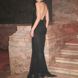 Longue robe de soirée noire