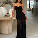 Robe bustier noire