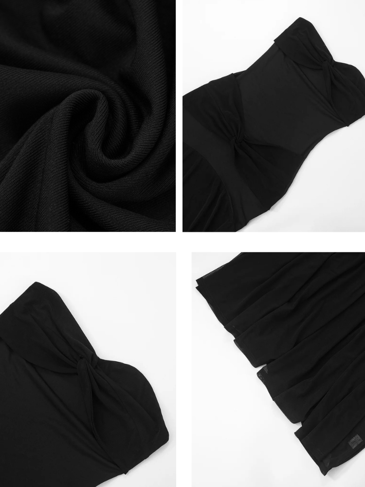 Robe bustier noire
