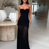 Robe bustier noire