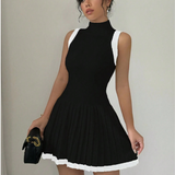 Robe chic noir et blanc Noir / Taille unique