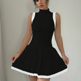 Robe chic noir et blanc Noir / Taille unique