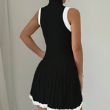 Robe chic noir et blanc Noir / Taille unique