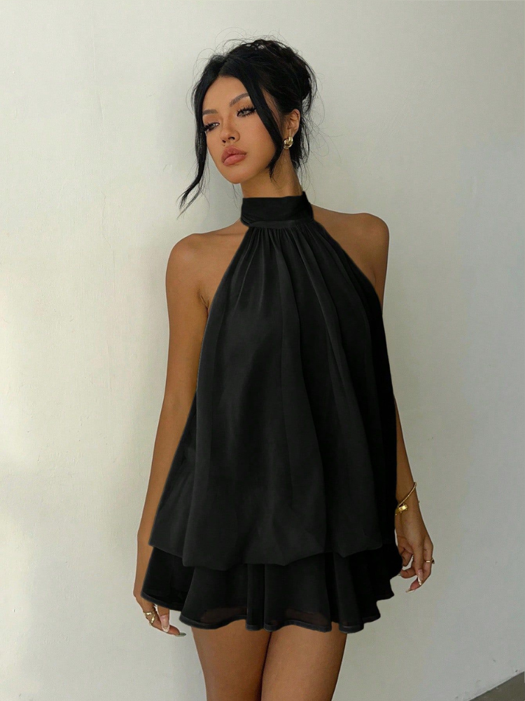 Robe fluide noire Noir / S