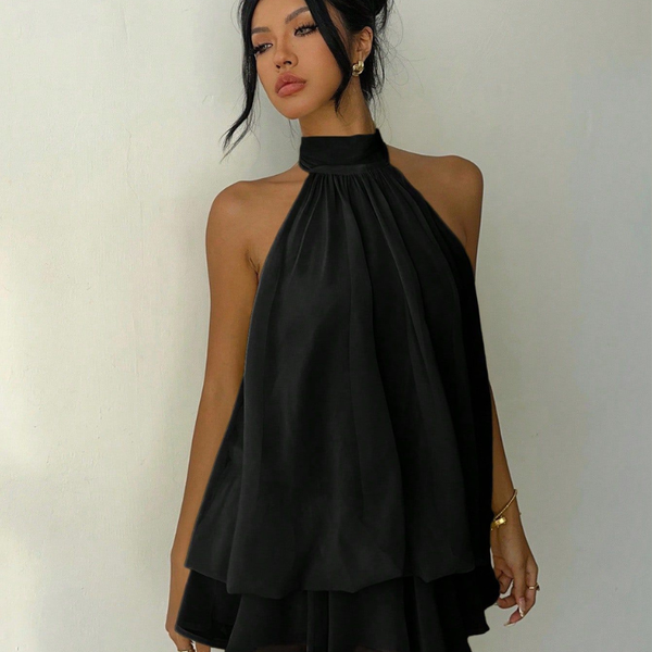 Robe fluide noire Noir / S