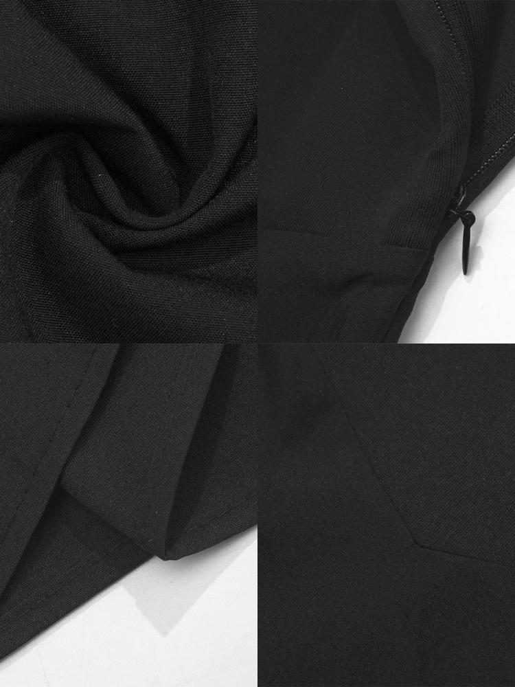 Robe mi longue noir