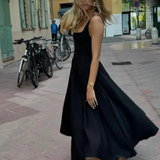 Robe mi longue noir