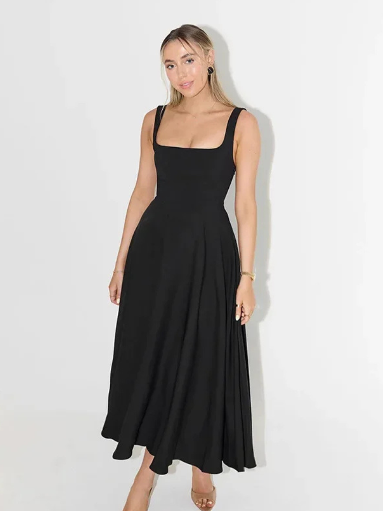 Robe mi longue noir Noir / S