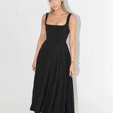 Robe mi longue noir Noir / S