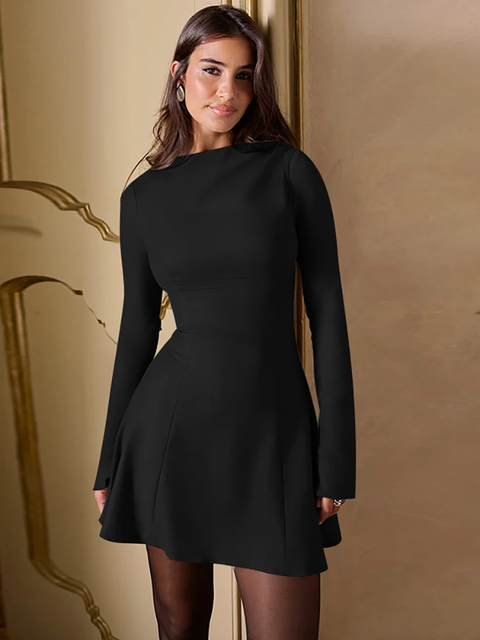 Robe noir élégante Noir / S