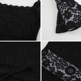 Robe noir épaule dénudée